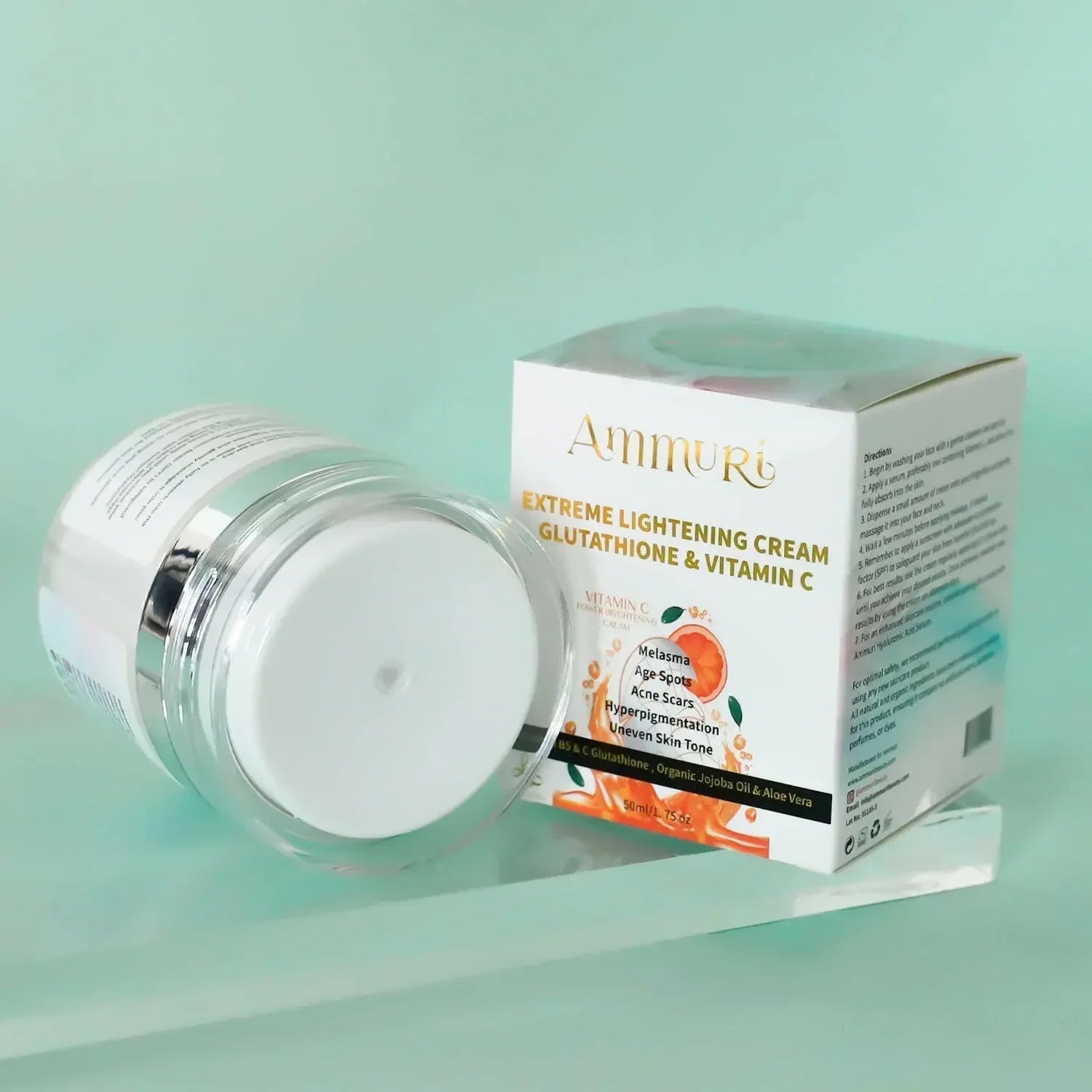 Ammuri Brightening Moisturiser Cream – For Face, Body & Sensitive Areas (50g)