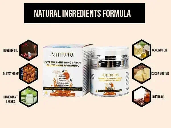 Ammuri Brightening Moisturiser Cream – For Face, Body & Sensitive Areas (50g)