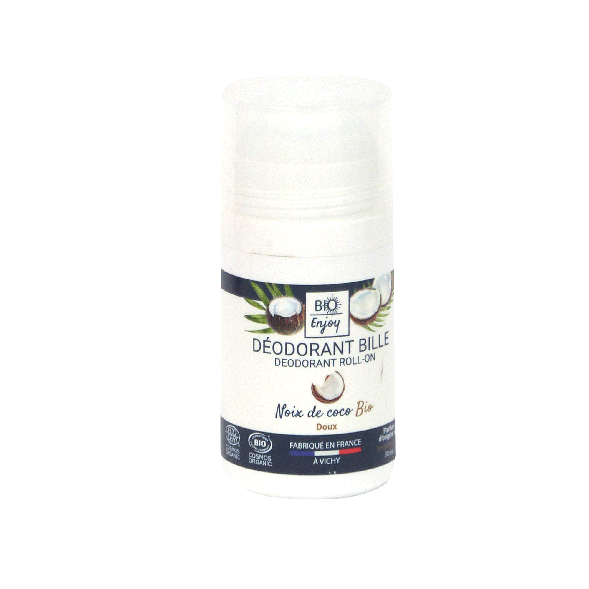 Déodorant bille Noix de coco Bio Cosmos Organic  - BIO Enjoy 50mL