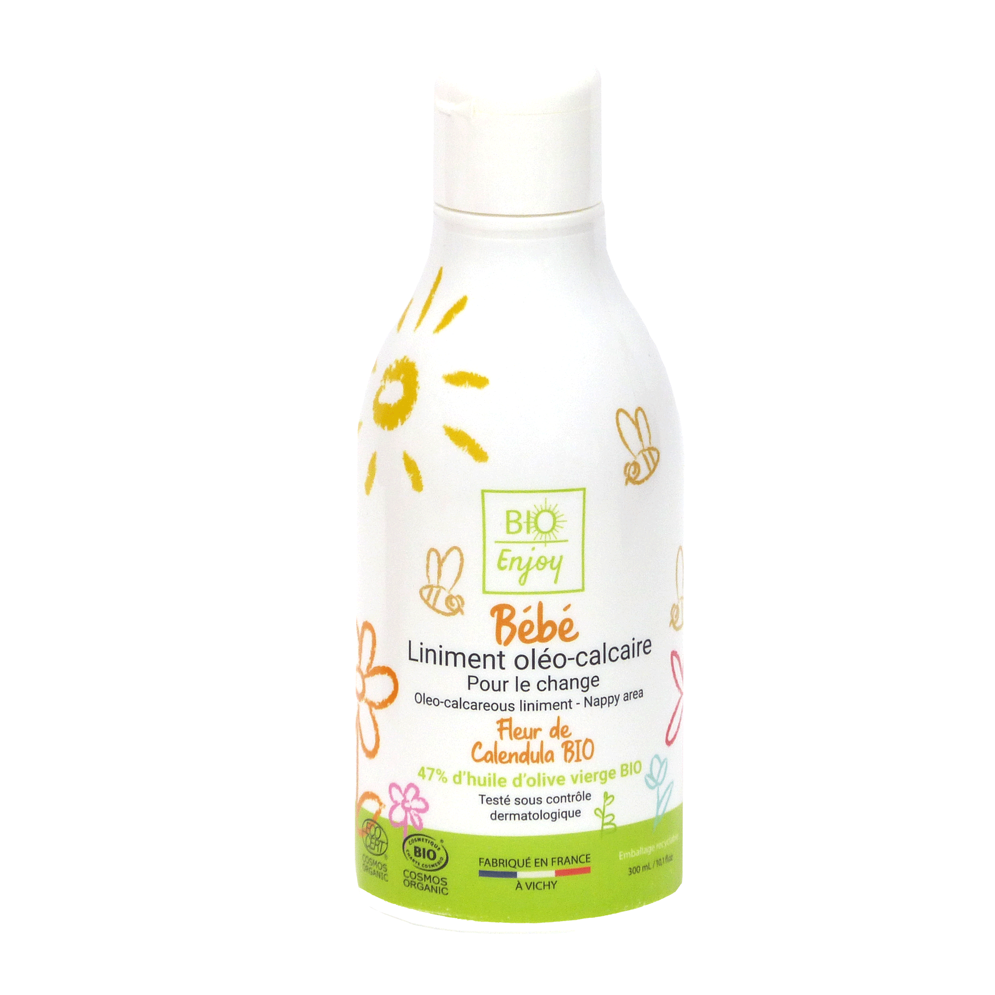 Liniment oléo-calcaire  Bébé Cosmos Organic  - BIO Enjoy 300mL
